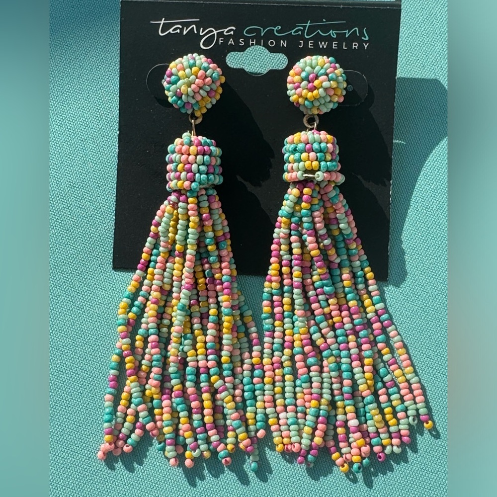 High-End Department Store Designer One of Kind Statement Earrings